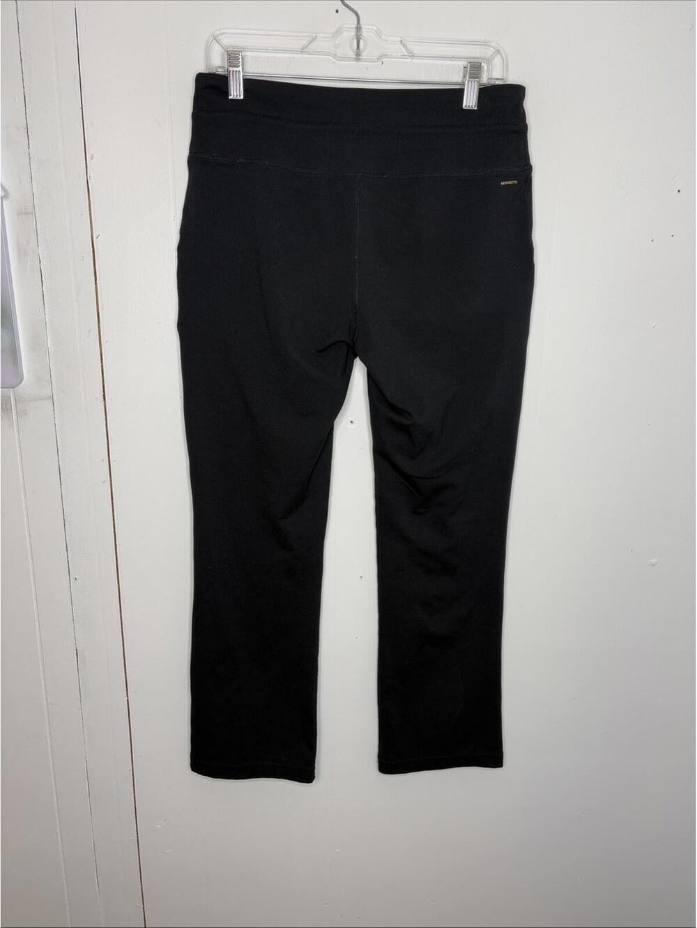 Mondetta Pants Womens Large Straight Leg Ankle Black Stretchy Lounge Athleisure
